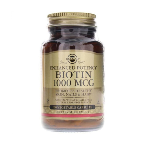 ბიოტინი 1000მკგ 100 კაფსულა სოლგარი - Solgar