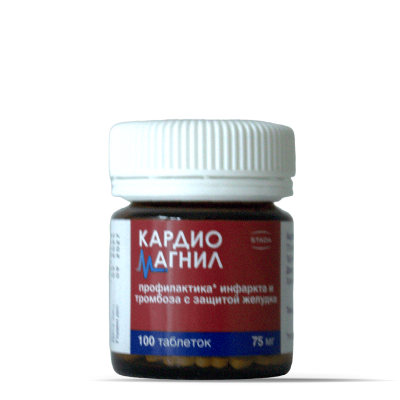 კარდიომაგნილი - Cardiomagnyl 75მგ 100ტაბლეტი